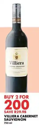 Woolworths Villiera cabernet sauvignon offer
