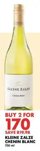 Woolworths Kleine zalze chenin blanc offer