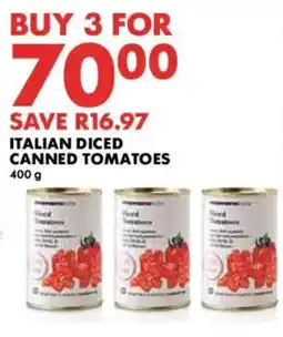 Woolworths Italian diced canned tomatoes offer