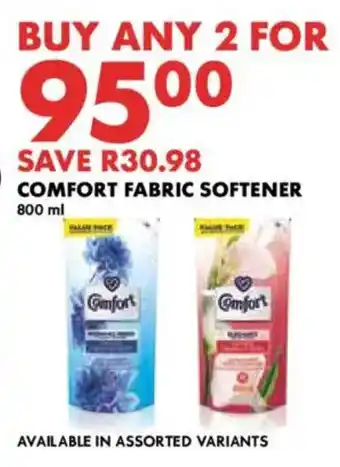 Woolworths Comfort fabric softener offer