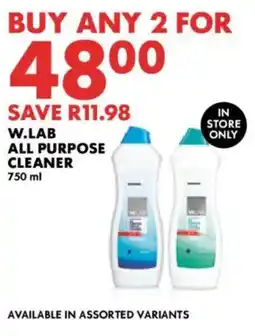Woolworths W.lab all purpose cleaner offer