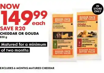 Woolworths Cheddar or Gouda offer