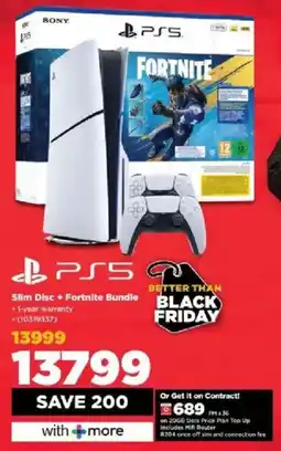 HiFi Corp PS5 Slim Disc + Fortnite Bundle offer