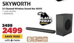 HiFi Corp Skyworth 3.1 Channel Wireless Sound Bar SS531 offer