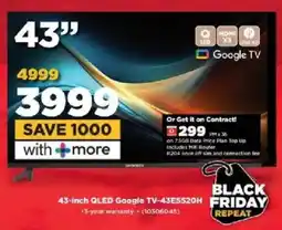 HiFi Corp Skyworth 43-inch QLED Google TV offer