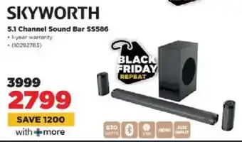 HiFi Corp Skyworth 5.1 Channel Sound Bar SS586 offer