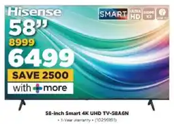 HiFi Corp Hisense 58-inch Smart 4K UHD TV offer