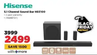 HiFi Corp Hisense 5.1 Channel Sound Bar HS5100 offer