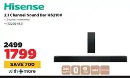 HiFi Corp Hisense 2.1 Channel Sound Bar HS2100 offer