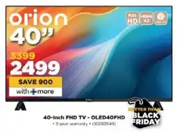 HiFi Corp Orion 40-Inch FHD TV offer