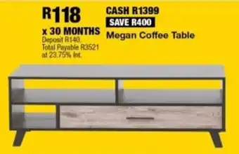 OK Furniture Megan Coffee Table offer