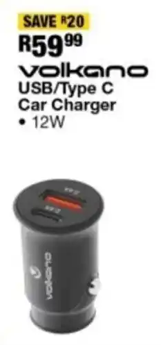 OK Furniture Volkano USB/ Type C Car Charger offer