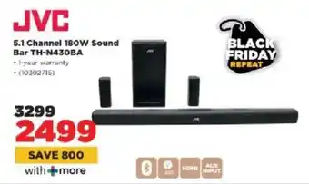 HiFi Corp JVC 5.1 Channel 180W Sound Bar offer