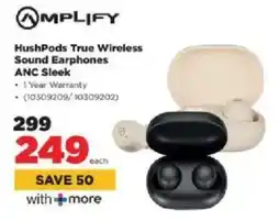 HiFi Corp Amplify HushPods True Wireless Sound Earphones ANC Sleek offer