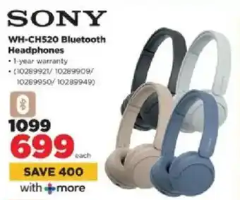 HiFi Corp Sony WH-CH520 Bluetooth Headphones offer