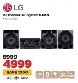 HiFi Corp LG 2.1 Channel HiFi System CJ45N offer