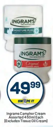 Pick n Pay Ingrams Camphor Cream Assorted 450ml Each offer