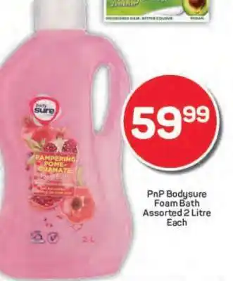 Pick n Pay PnP Bodysure Foam Bath Assorted 2 Litre Each offer