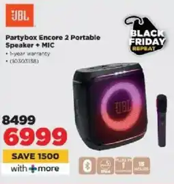 HiFi Corp JBL Partybox Encore 2 Portable Speaker + Mic offer