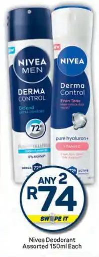 Pick n Pay Nivea Deodorant Assorted 150ml Each offer