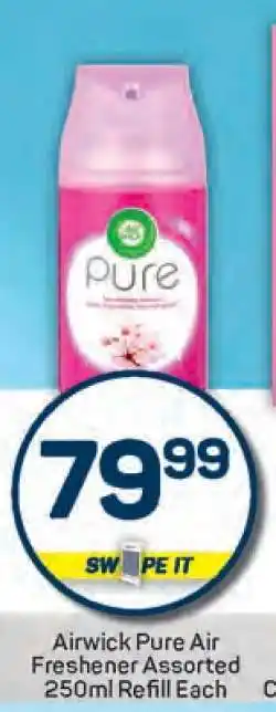 Pick n Pay Airwick Pure Air Freshener Assorted 250ml Refill Each offer