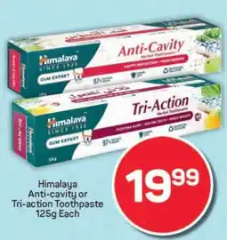 Pick n Pay Himalaya Anti-cavity or Tri-action Toothpaste 125g Each offer