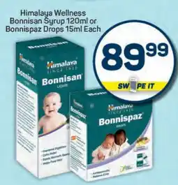 Pick n Pay Himalaya Wellness Bonnisan Syrup 120ml or Bonnispaz Drops 15ml Each offer