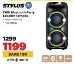 HiFi Corp Stylus TWS Bluetooth Party Speaker Tornado offer