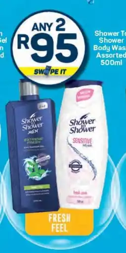 Pick n Pay Shower To Shower Body Wash Assorted 500ml offer