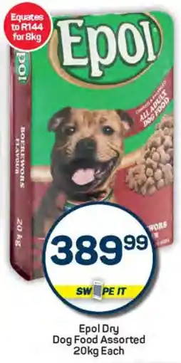Pick n Pay Epol Dry Dog Food Assorted 20kg Each offer