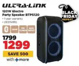 HiFi Corp Ultra-link 120W Electro Party Speaker BTPS120 offer