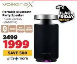 HiFi Corp Volkano X Portable Bluetooth Party Speaker offer