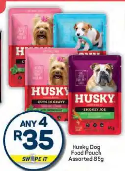 Pick n Pay Husky Dog Food Pouch Assorted 85g offer