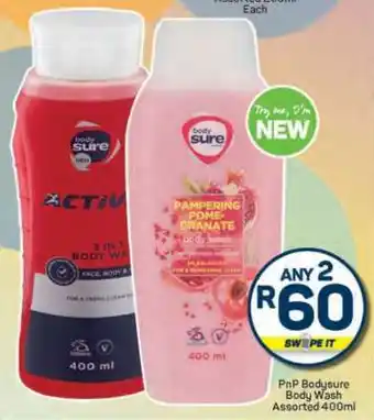 Pick n Pay PnP Bodysure Body Wash Assorted 400ml offer