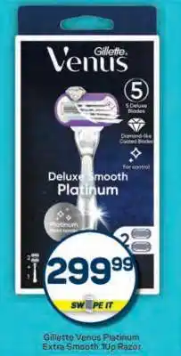 Pick n Pay Gillette Venus Platinum Extra Smooth 1up Razor offer