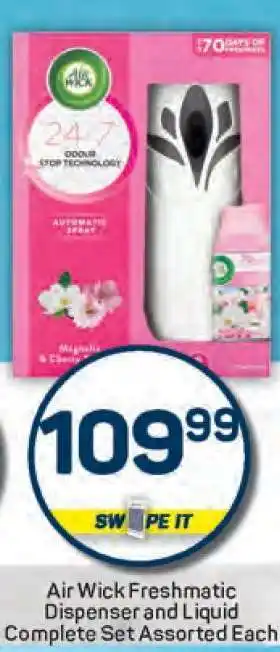 Pick n Pay Air Wick Freshmatic Dispenser and Liquid Complete Set Assorted Each offer