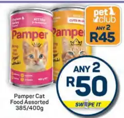 Pick n Pay Pamper Cat Food Assorted 385/400g offer