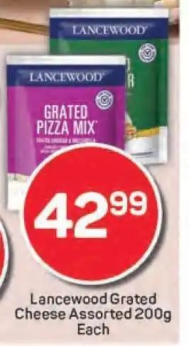 Pick n Pay Lancewood Grated Cheese Assorted 200g Each offer