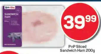Pick n Pay PnP Sliced Sandwich Ham 200g offer