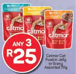 Pick n Pay Catmor Cat Food in Jelly or Gravy Assorted 70g offer