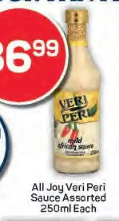 Pick n Pay All Joy Veri Peri Sauce Assorted 250ml Each offer