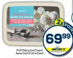 Pick n Pay PnP Dairy Ice Cream Assorted 2 Litre Each offer