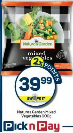 Pick n Pay Natures Garden Mixed Vegetables 900g offer