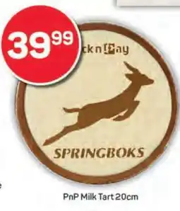 Pick n Pay PnP Milk Tart 20cm offer