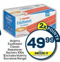 Pick n Pay Huletts EquiSweet Classic Sweetener Sachets 100s offer