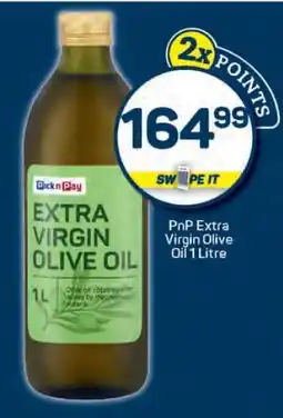 Pick n Pay PnP Extra Virgin Olive Oil 1 Litre offer