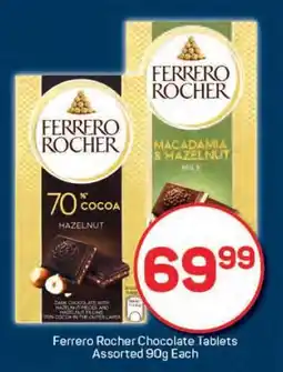 Pick n Pay Ferrero Rocher Chocolate Tablets Assorted 90g Each offer