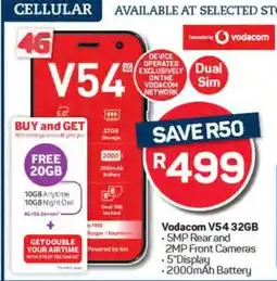 Pick n Pay Vodacom V54 32GB offer
