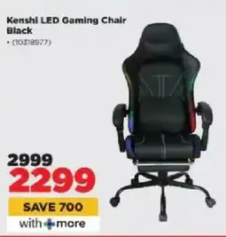 HiFi Corp Kenshi LED Gaming Chair Black offer