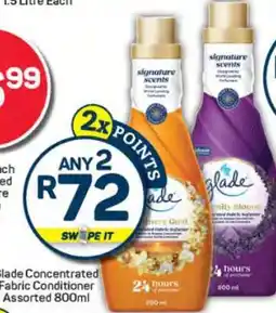 Pick n Pay Glade Concentrated Fabric Conditioner Assorted 800ml offer